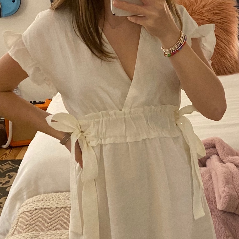 white zara dress!